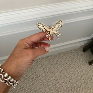 Vintage Butterfly brooch pin - Signed on the back